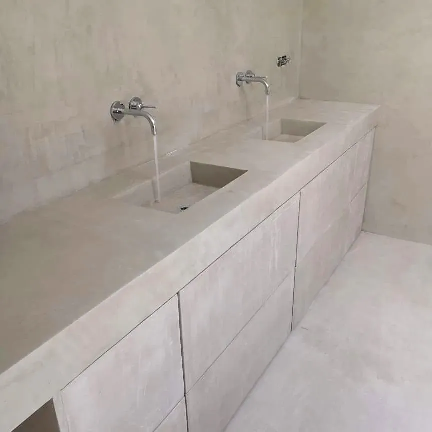 Mobilier sur mesure en enduit MISTO